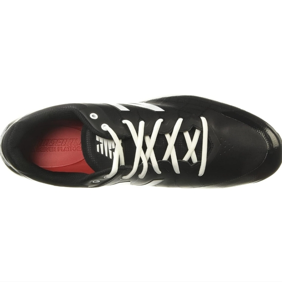 LAST PAIR New Balance Men's 4040 V5 TPU Molded Baseball Shoe, Black/White - Picture 2 of 9